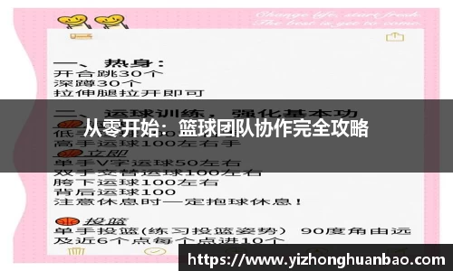 从零开始：篮球团队协作完全攻略