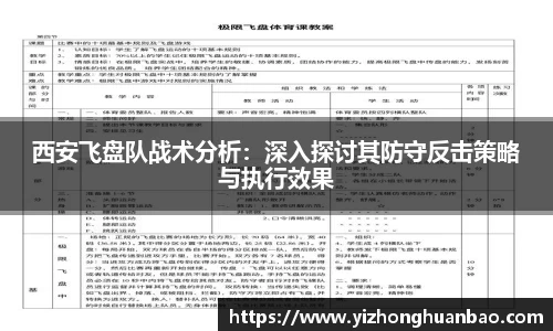 西安飞盘队战术分析：深入探讨其防守反击策略与执行效果